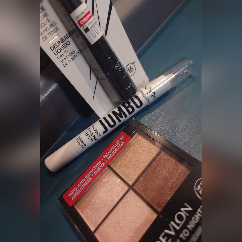 Eyeshadow and Liner Makeup Bundle ALL NWT Revlon Quad liner NYX liner